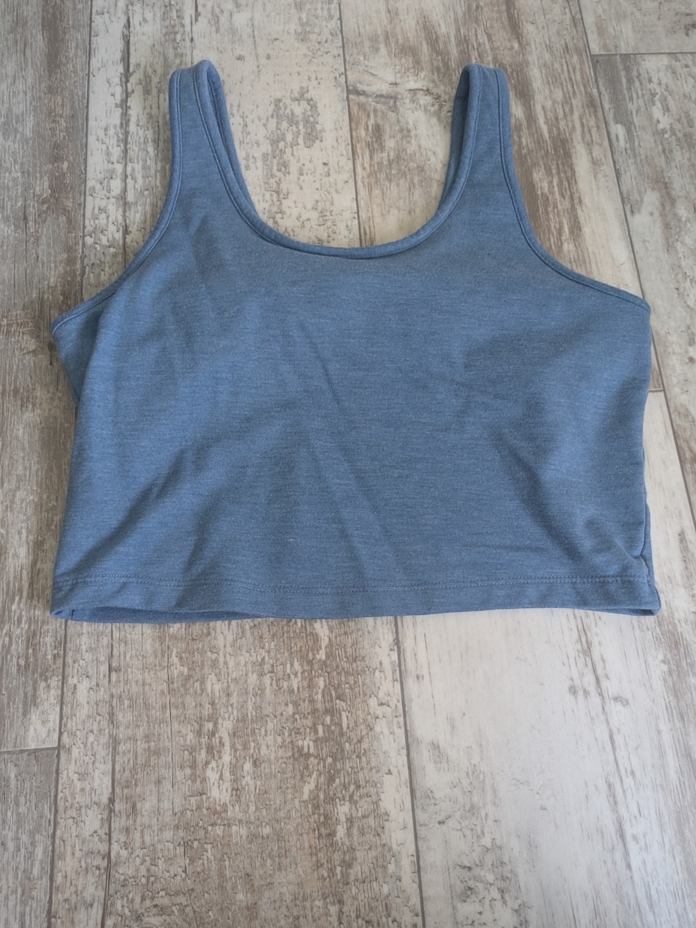 Natural Reflections Slate Blue Tank Top Sport Bra